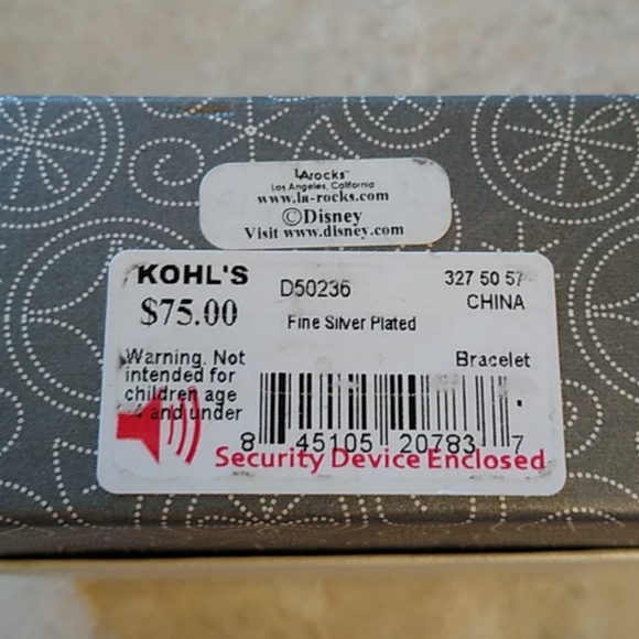 Silver-Plated Disney Minnie Mouse Icon Bangle - Picture 5 of 5